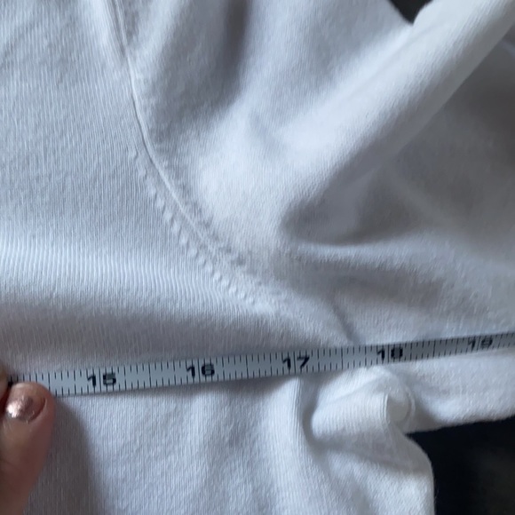 Talbots White Pima Cotton Button Cardigan Sweater medium petite Women’s - Picture 5 of 7